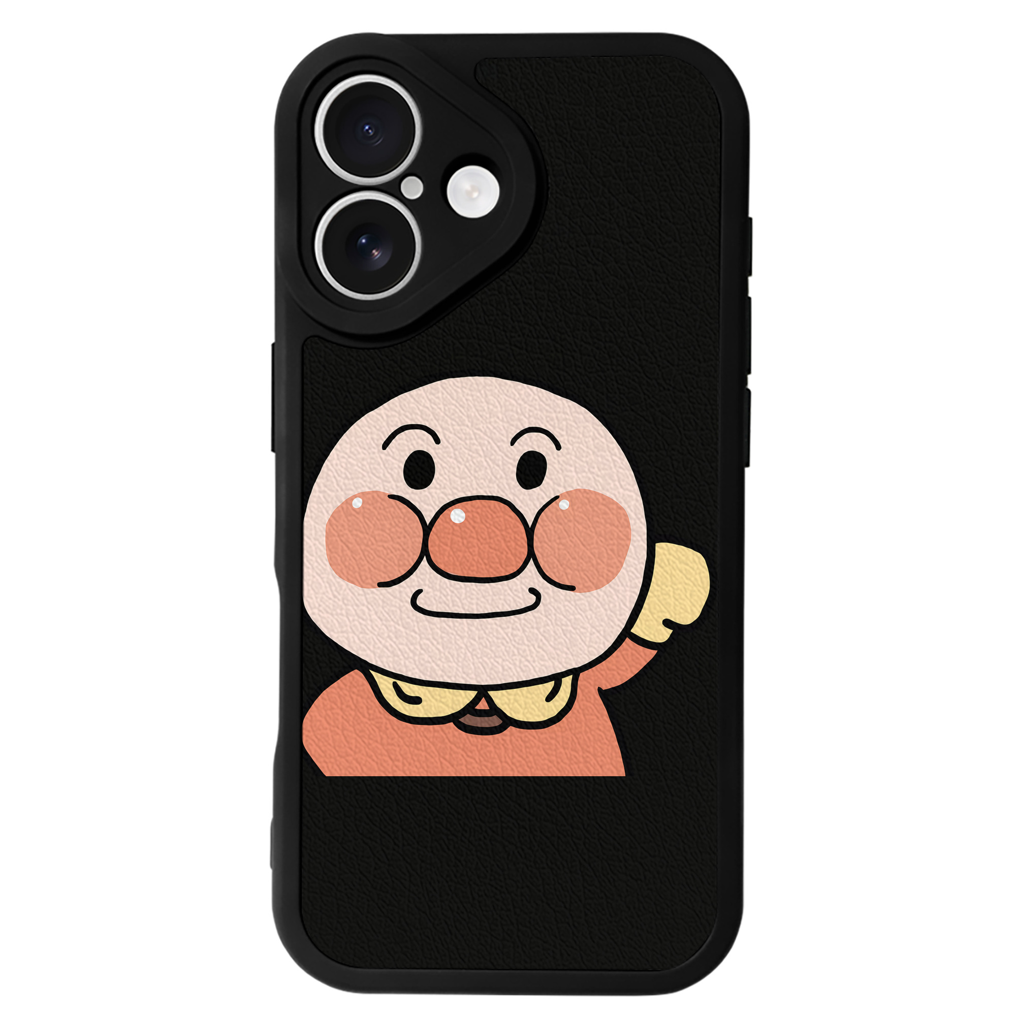 （画像用） アンパンマン Anpanman 【iPhone 16シリーズ対応】シリコンスマホケース（レザー調） 材質：シリコン
